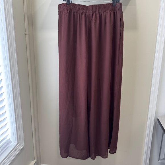 Nina Leonard Mesh Palazzo Pant - Picture 5 of 9